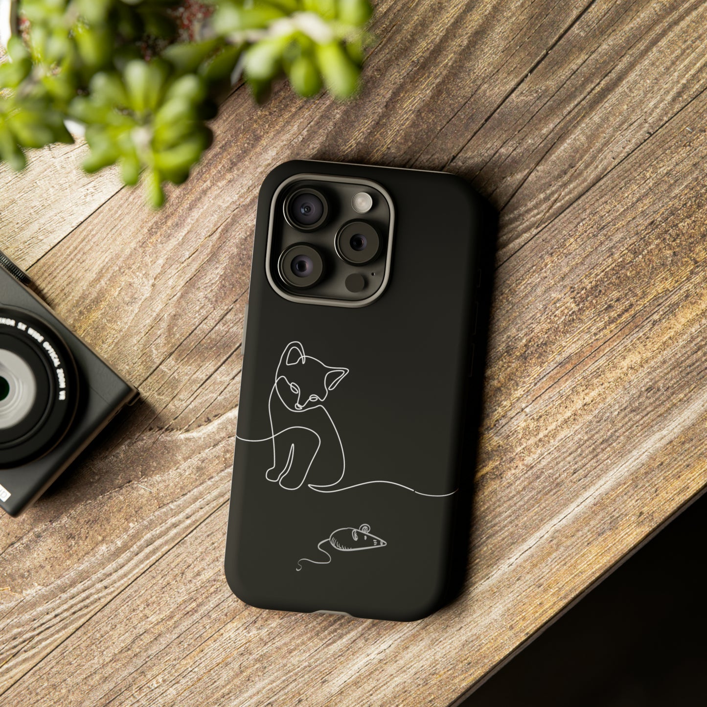 Cat and Mouse iPhone 15 Tough Cases