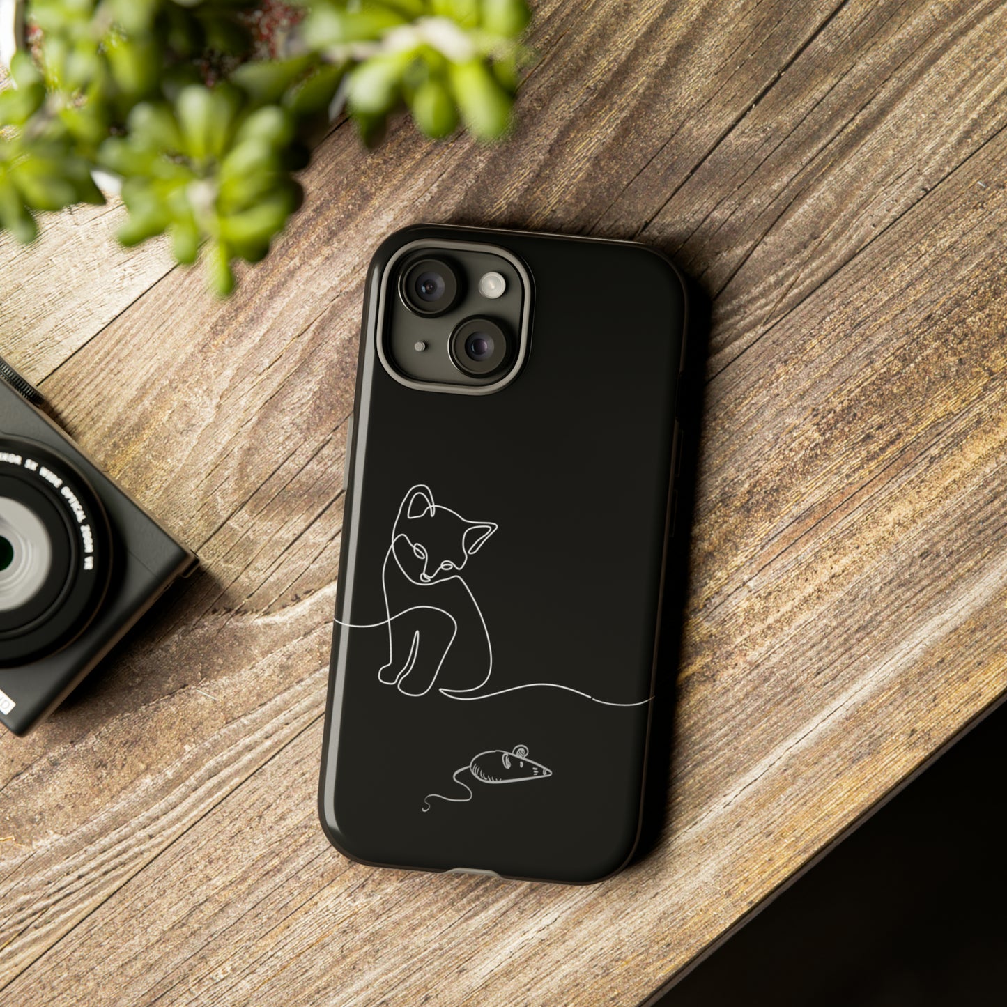 Cat and Mouse iPhone 15 Tough Cases