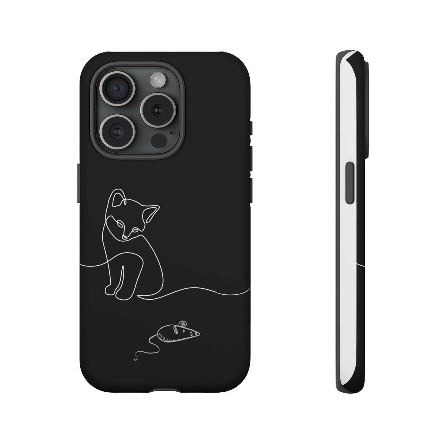 Cat and Mouse iPhone 15 Tough Cases