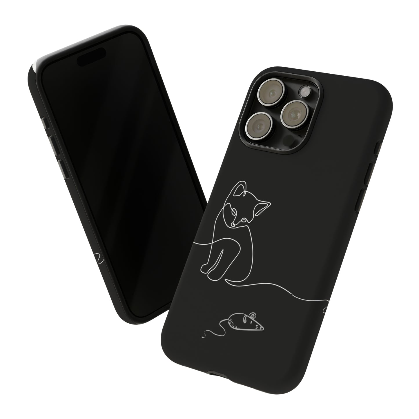 Cat and Mouse iPhone 15 Tough Cases