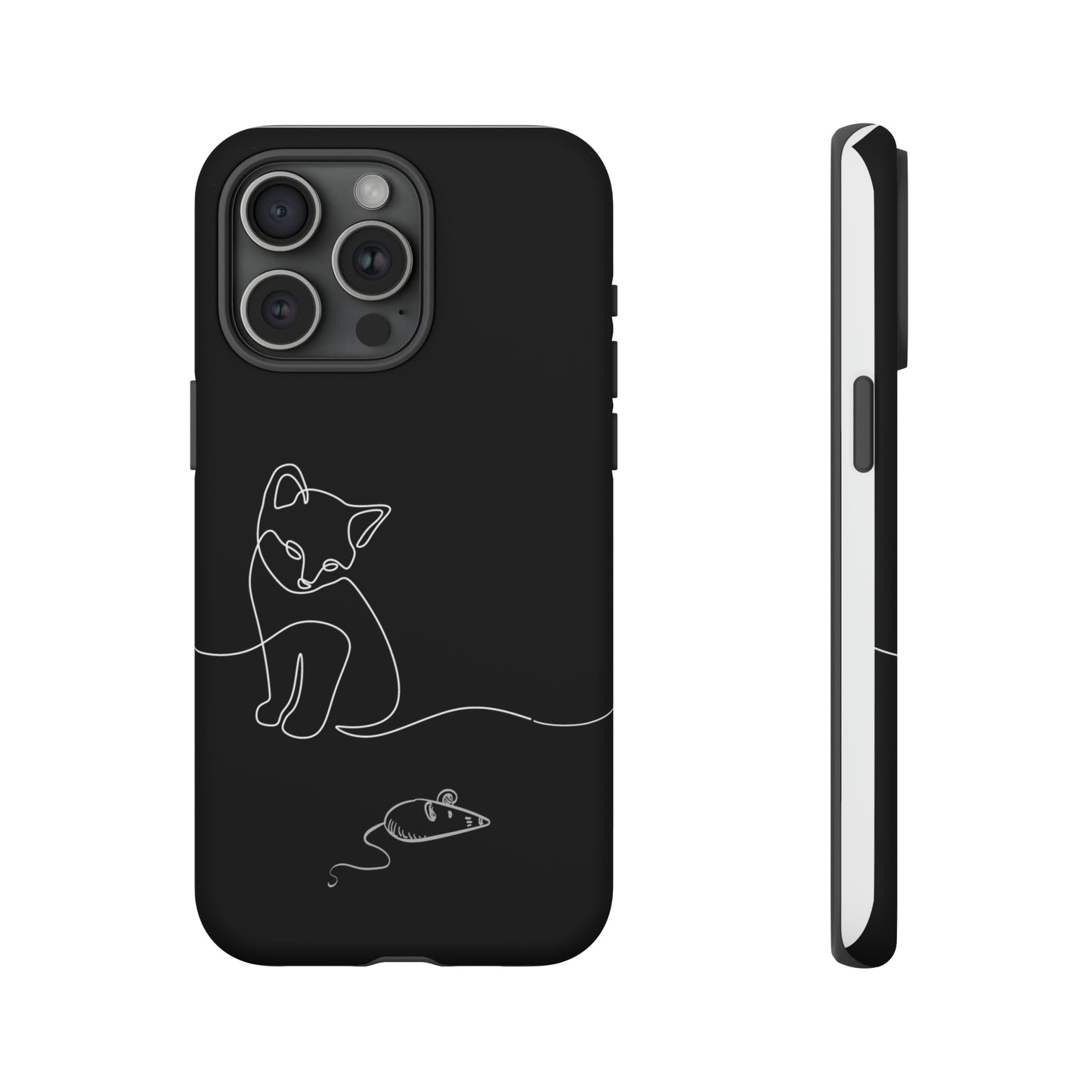 Cat and Mouse iPhone 15 Tough Cases