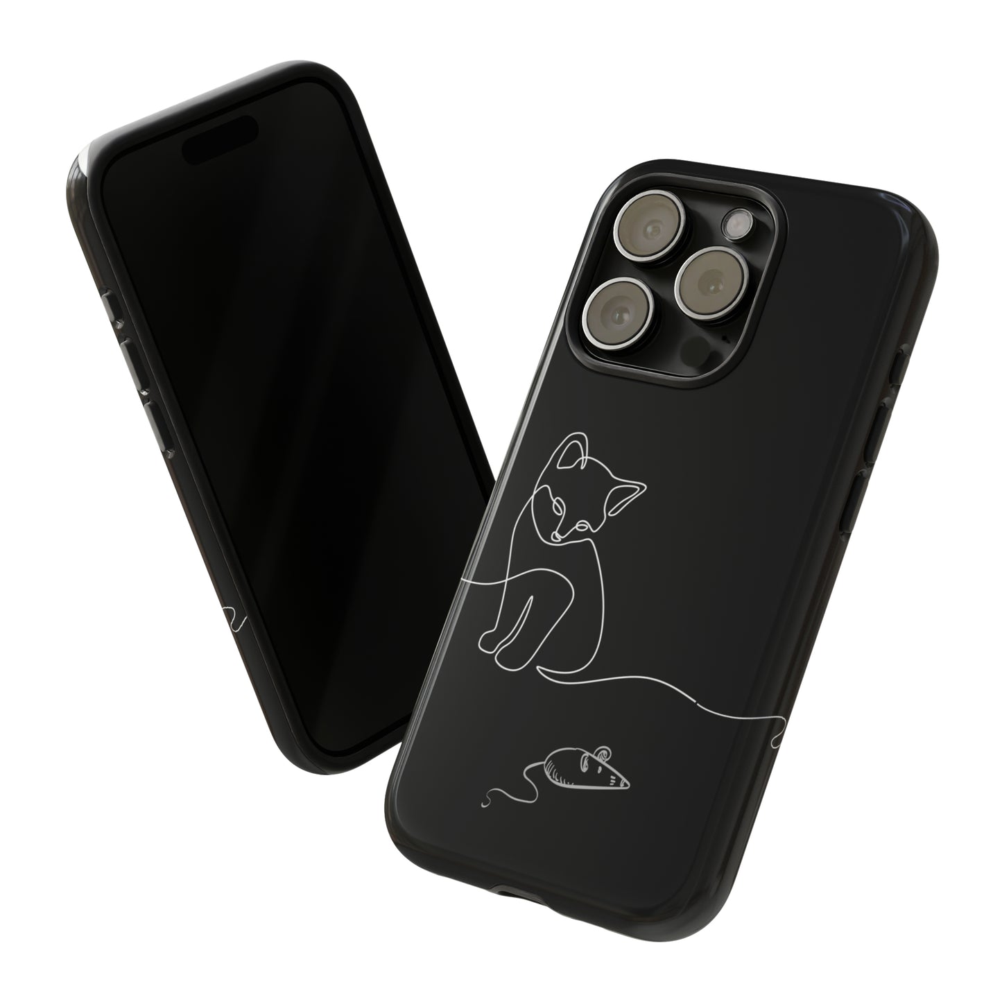 Cat and Mouse iPhone 15 Tough Cases