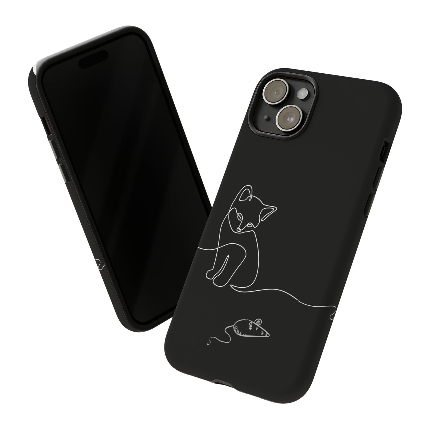 Cat and Mouse iPhone 15 Tough Cases