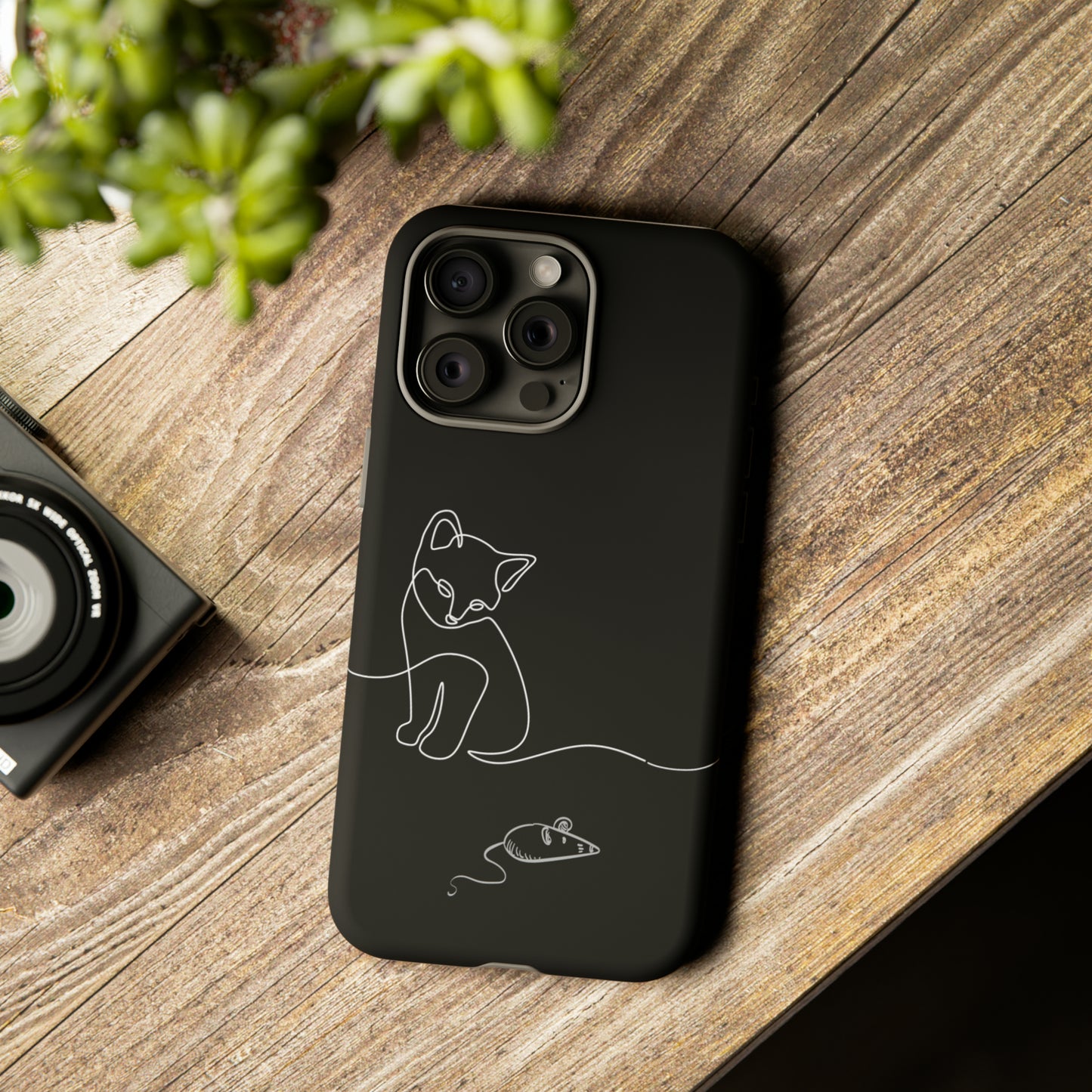 Cat and Mouse iPhone 15 Tough Cases