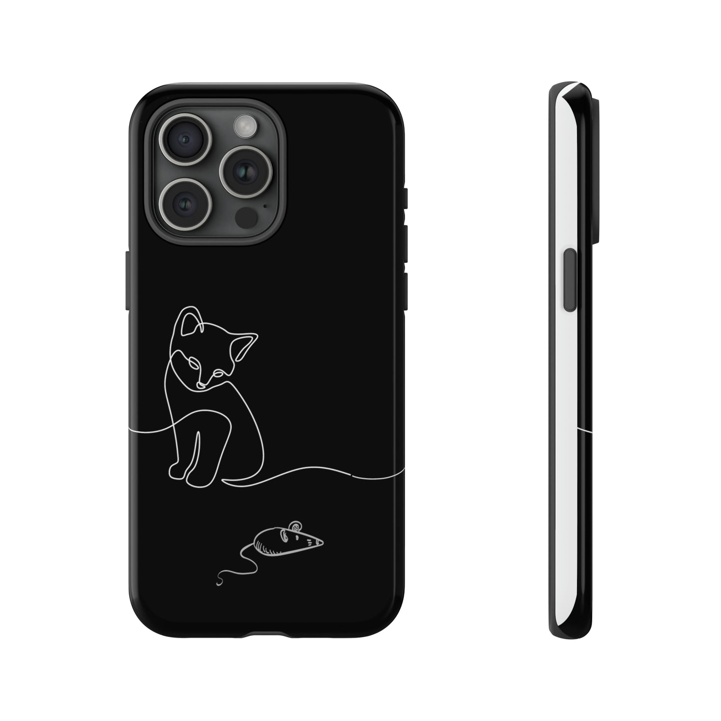 Cat and Mouse iPhone 15 Tough Cases