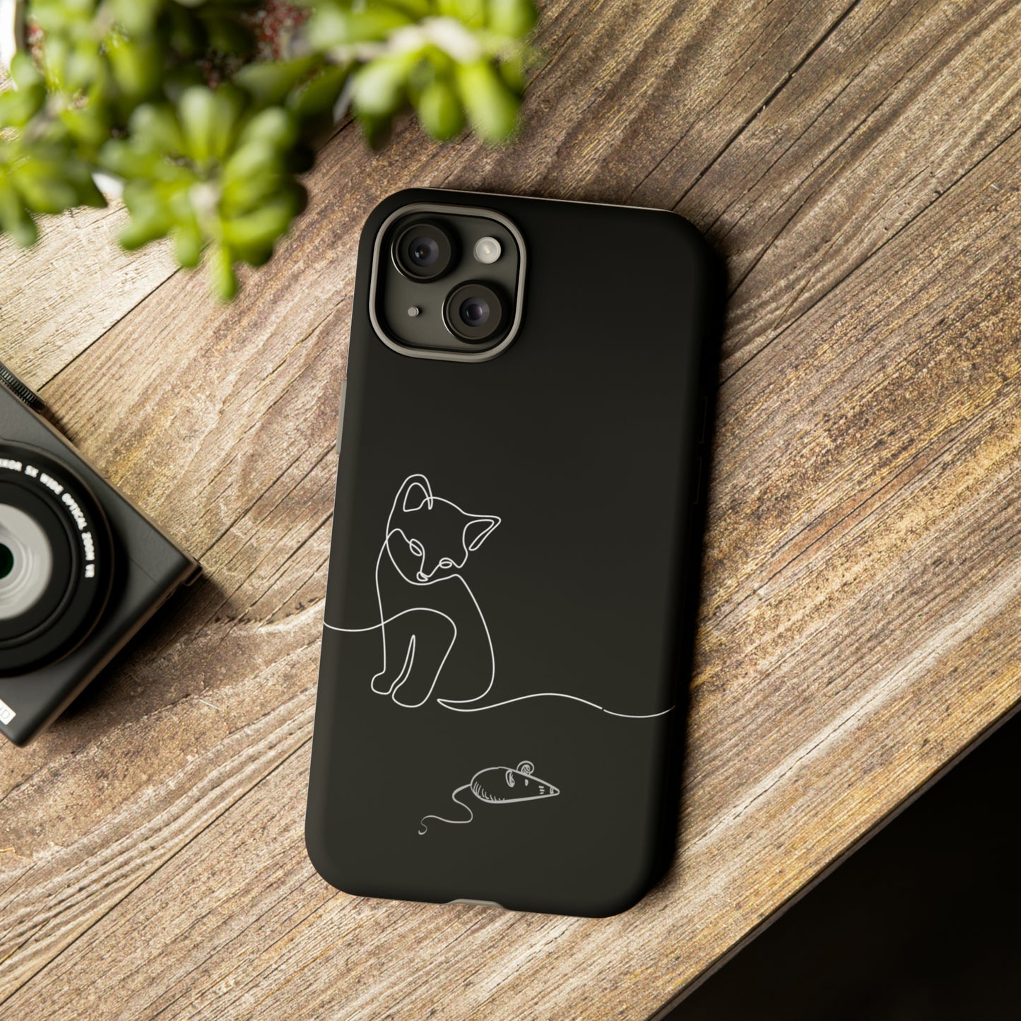 Cat and Mouse iPhone 15 Tough Cases