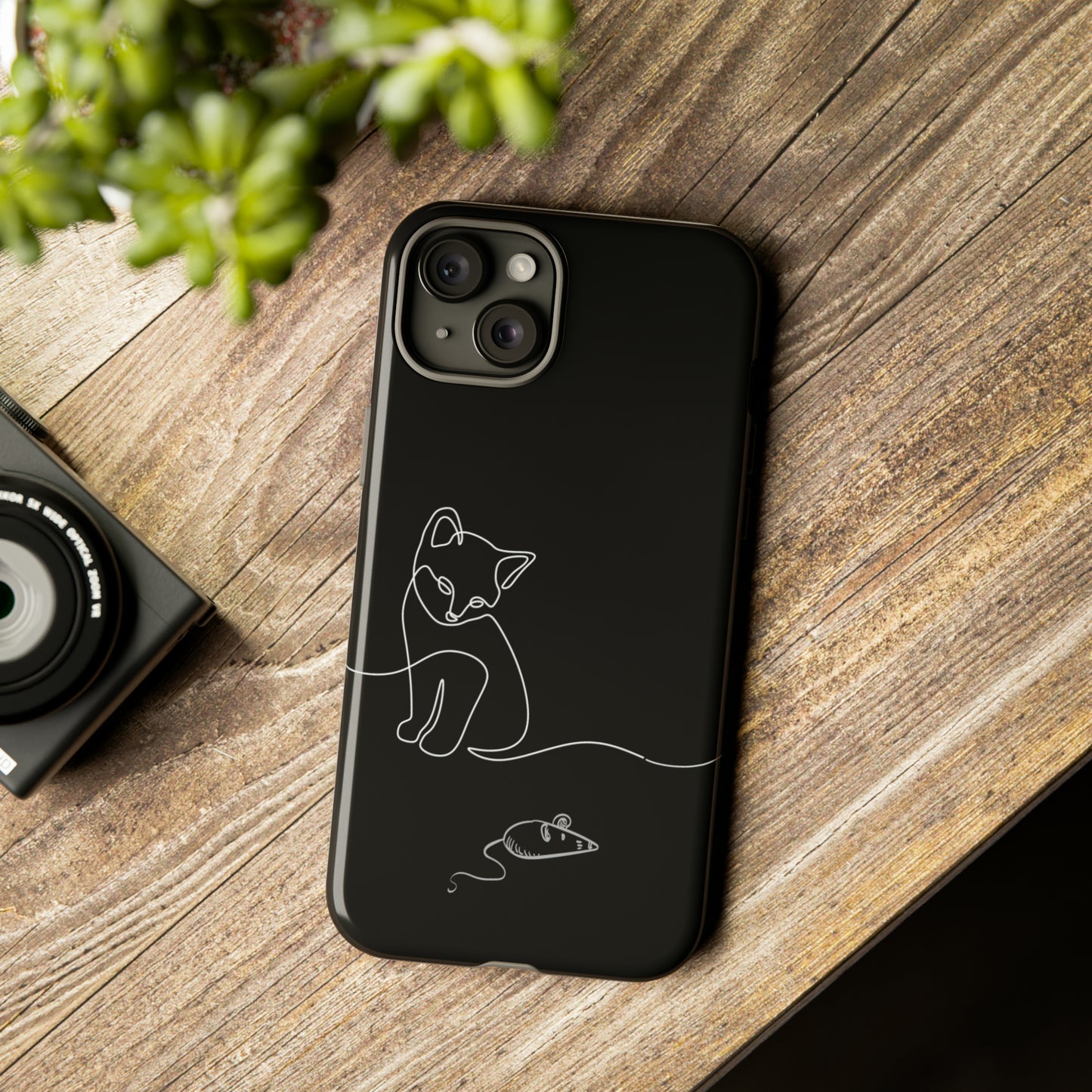 Cat and Mouse iPhone 15 Tough Cases