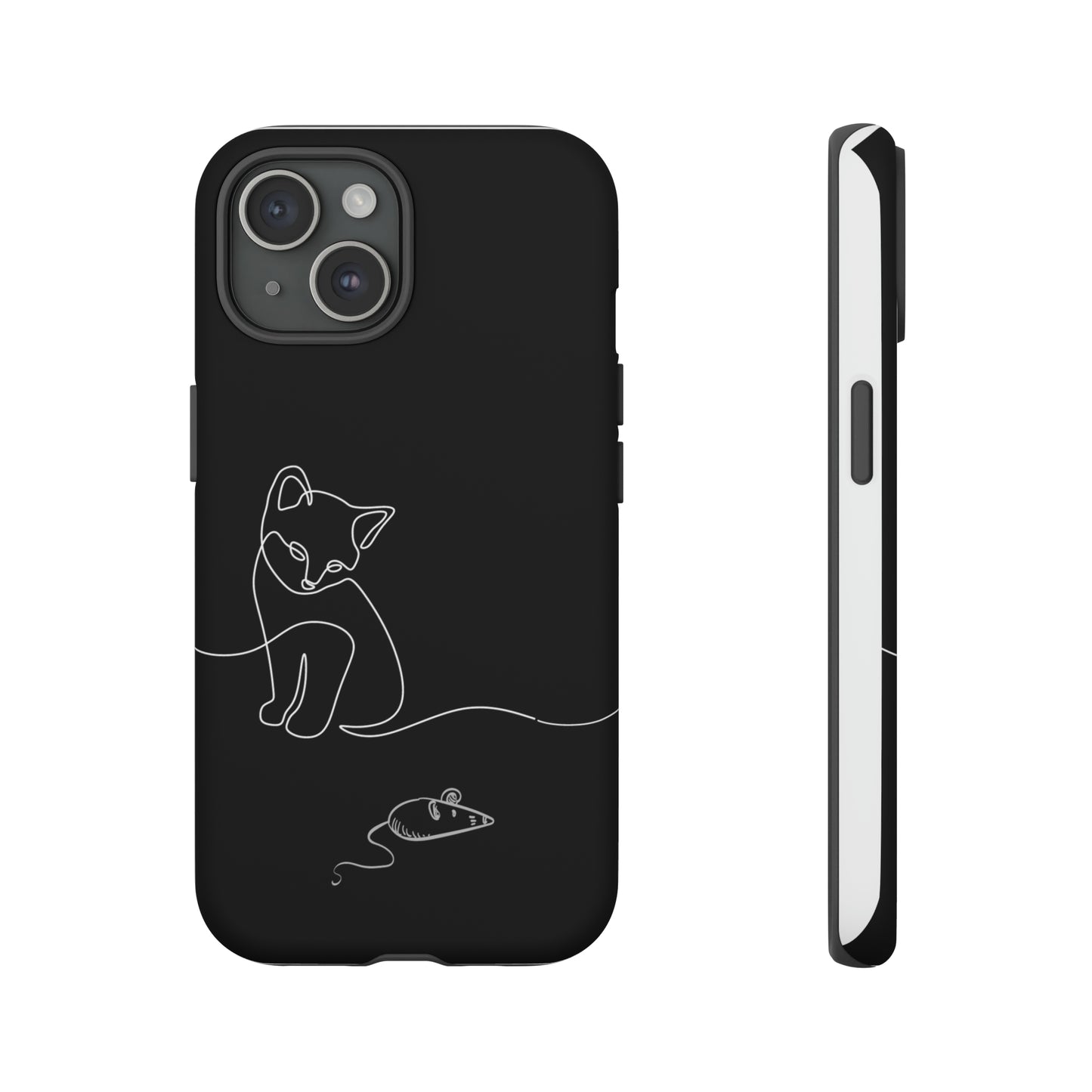 Cat and Mouse iPhone 15 Tough Cases